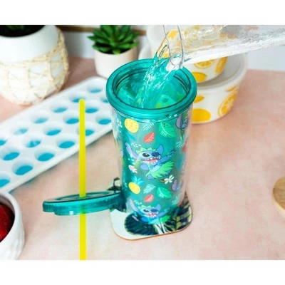 Toynk Silver Buffalo Disney Lilo & Stitch Tropical Summer Icons Carnival Cup with Lid and Straw 6 Toynk Silver Buffalo Disney Lilo & Stitch Tropical Summer Icons Carnival Cup with Lid and Straw - Image 4